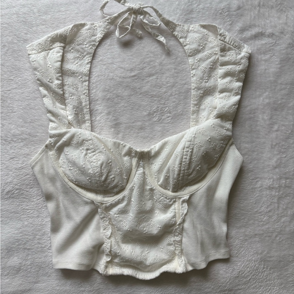 Steve Madden Ivory Crop Top Size L